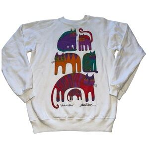 Vintage Laurel Burch Fantastic Felines
White Graphic Sweatshirt Women's Medium
